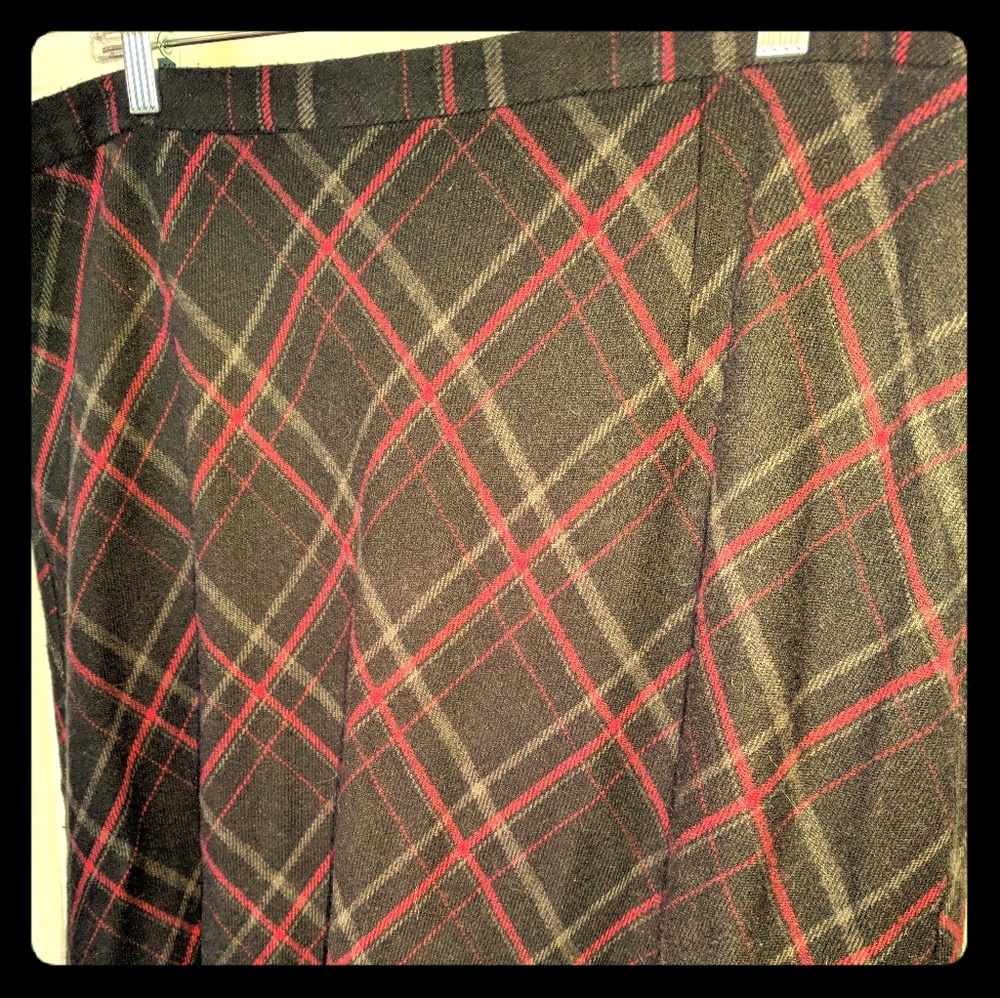 Cato Plaid A-Line Maxi Skirt, size 22W